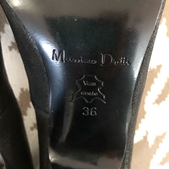 Massimo Dutti Leather Peep Toe Heels - Picture 2 of 7